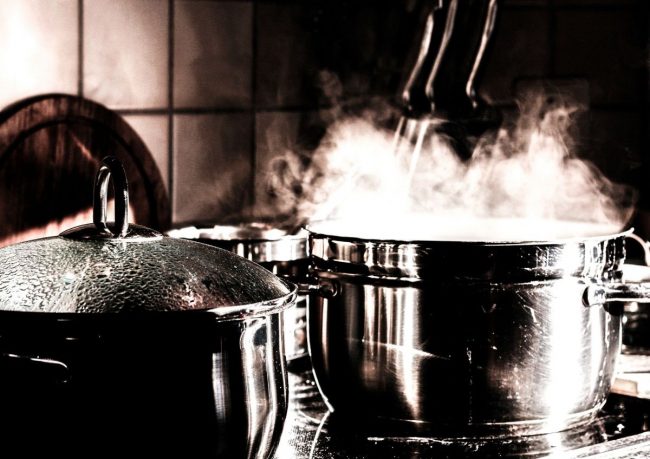 stainless steel pots and pans